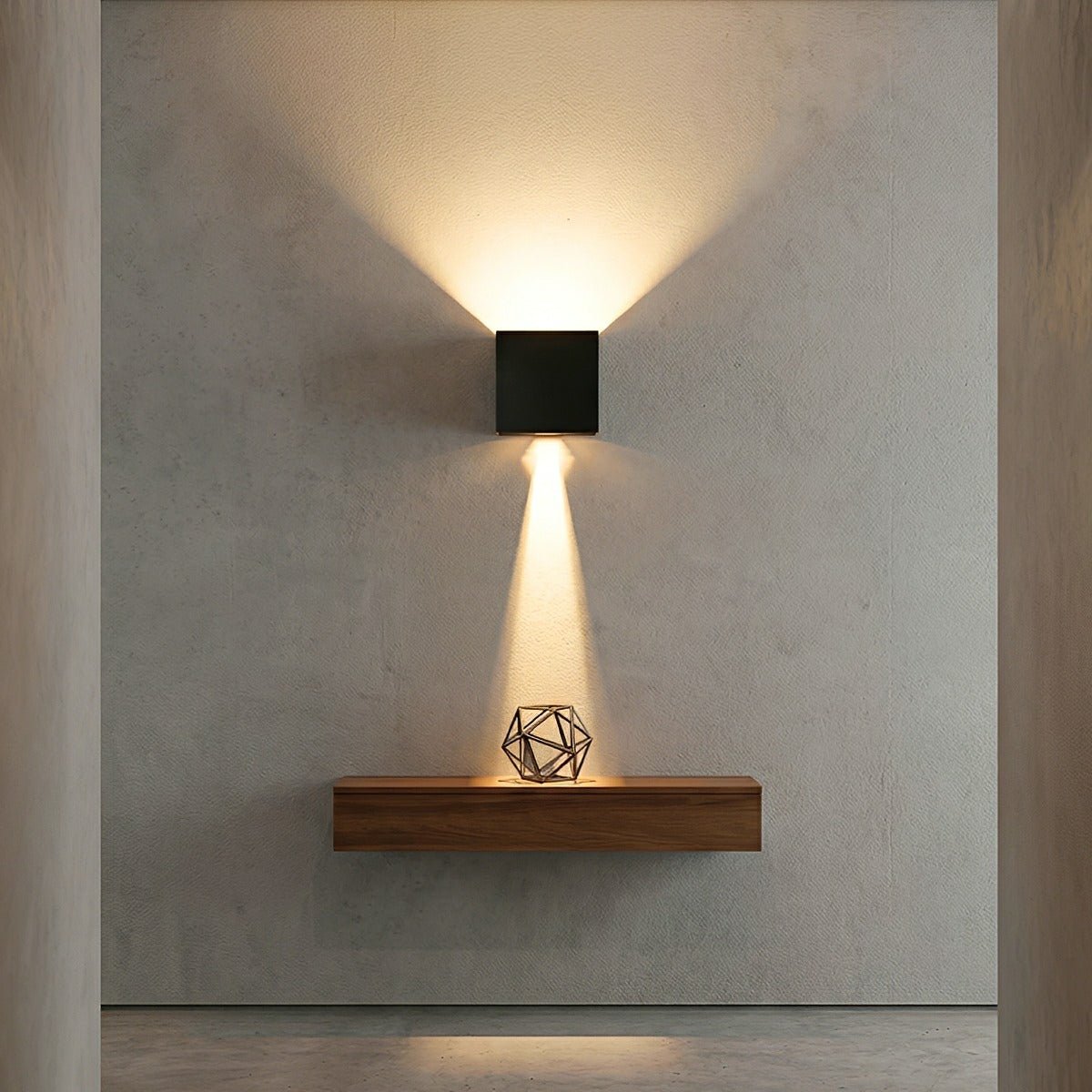 Black Adjustable Up And Down LED Lighting Exterior Porch Lights - Flyachilles
