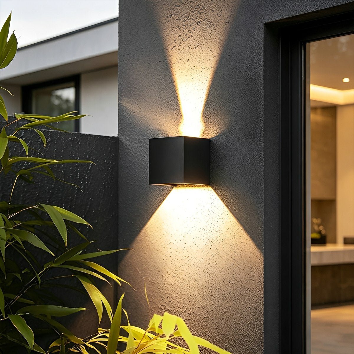 Black Adjustable Up And Down LED Lighting Exterior Porch Lights - Flyachilles