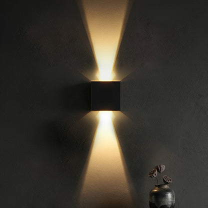 Black Adjustable Up And Down LED Lighting Exterior Porch Lights - Flyachilles