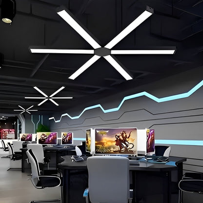 Black LED Recessed Hanging Linear Light - Flyachilles