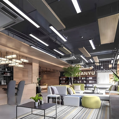 Black LED Recessed Hanging Linear Light - Flyachilles