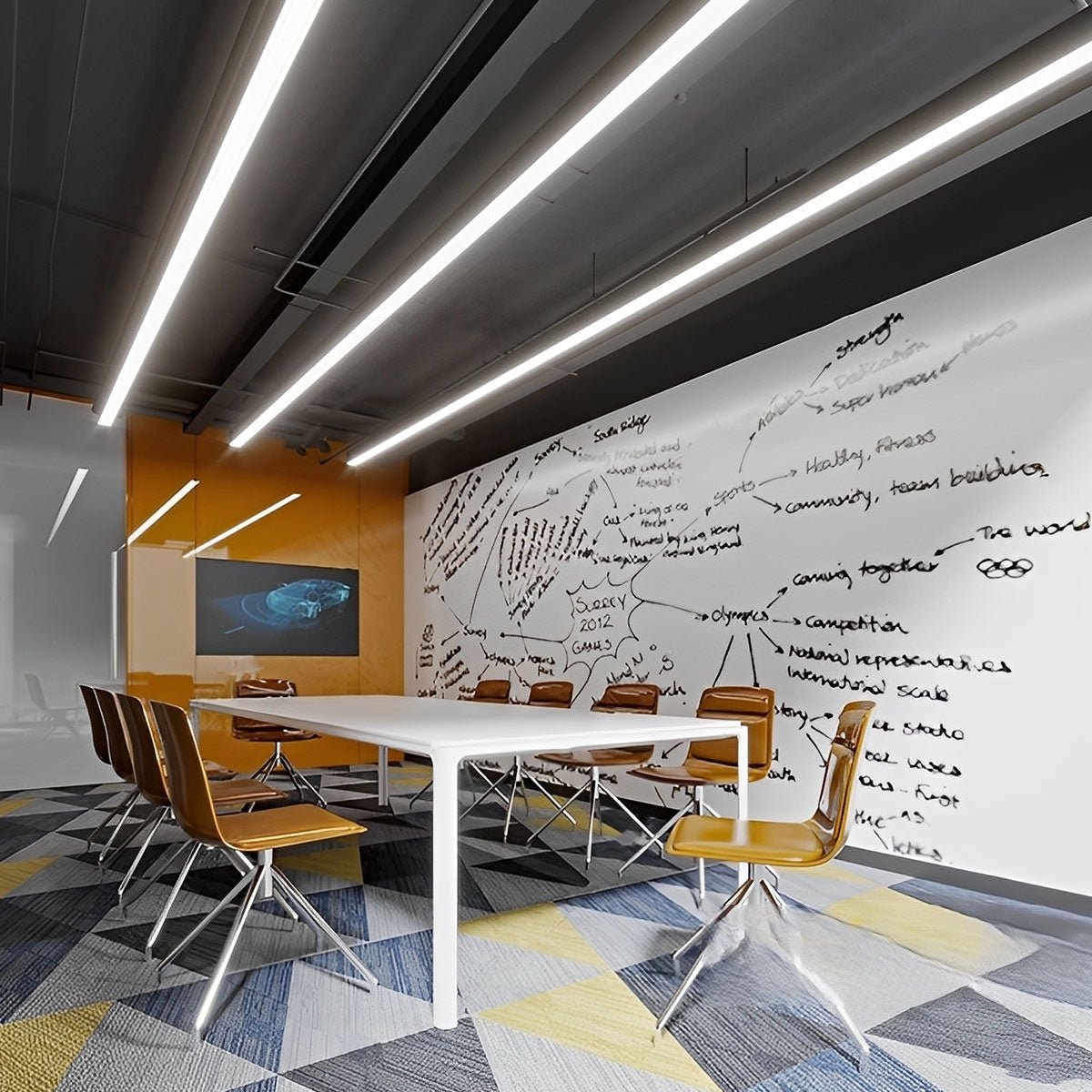 Black LED Recessed Hanging Linear Light - Flyachilles