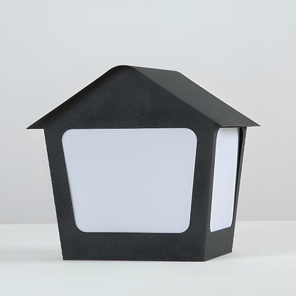 Black Waterproof Solar House Outdoor Post Lights - Flyachilles