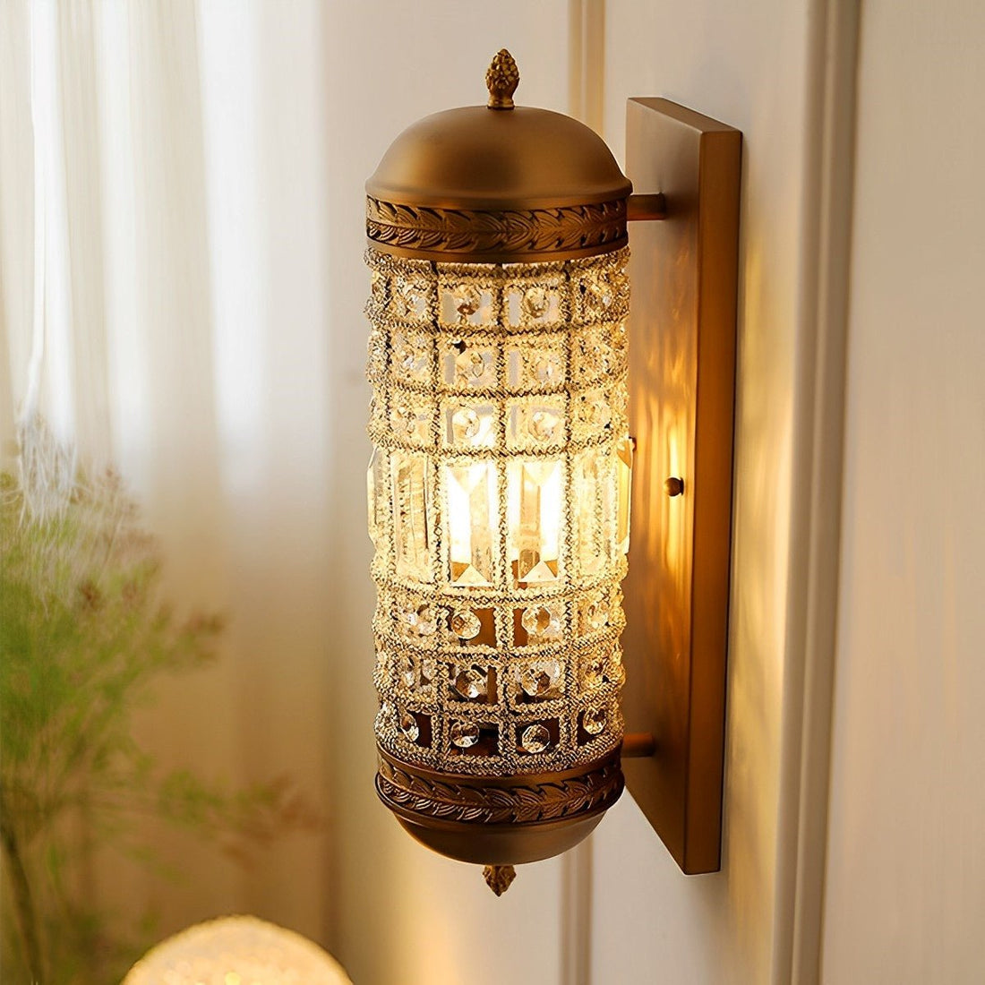 Brass Vintage Wall Sconce Light Retro Luxury Stairwell Wall Lamp - Flyachilles