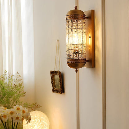 Brass Vintage Wall Sconce Light Retro Luxury Stairwell Wall Lamp - Flyachilles