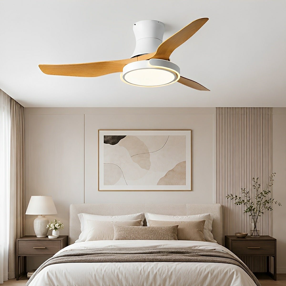 Ceiling Fan with Lights DC Motor Remote Control Reversible - Flyachilles