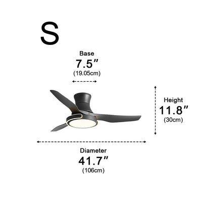 Ceiling Fan with Lights Remote Control Reversible - Flyachilles