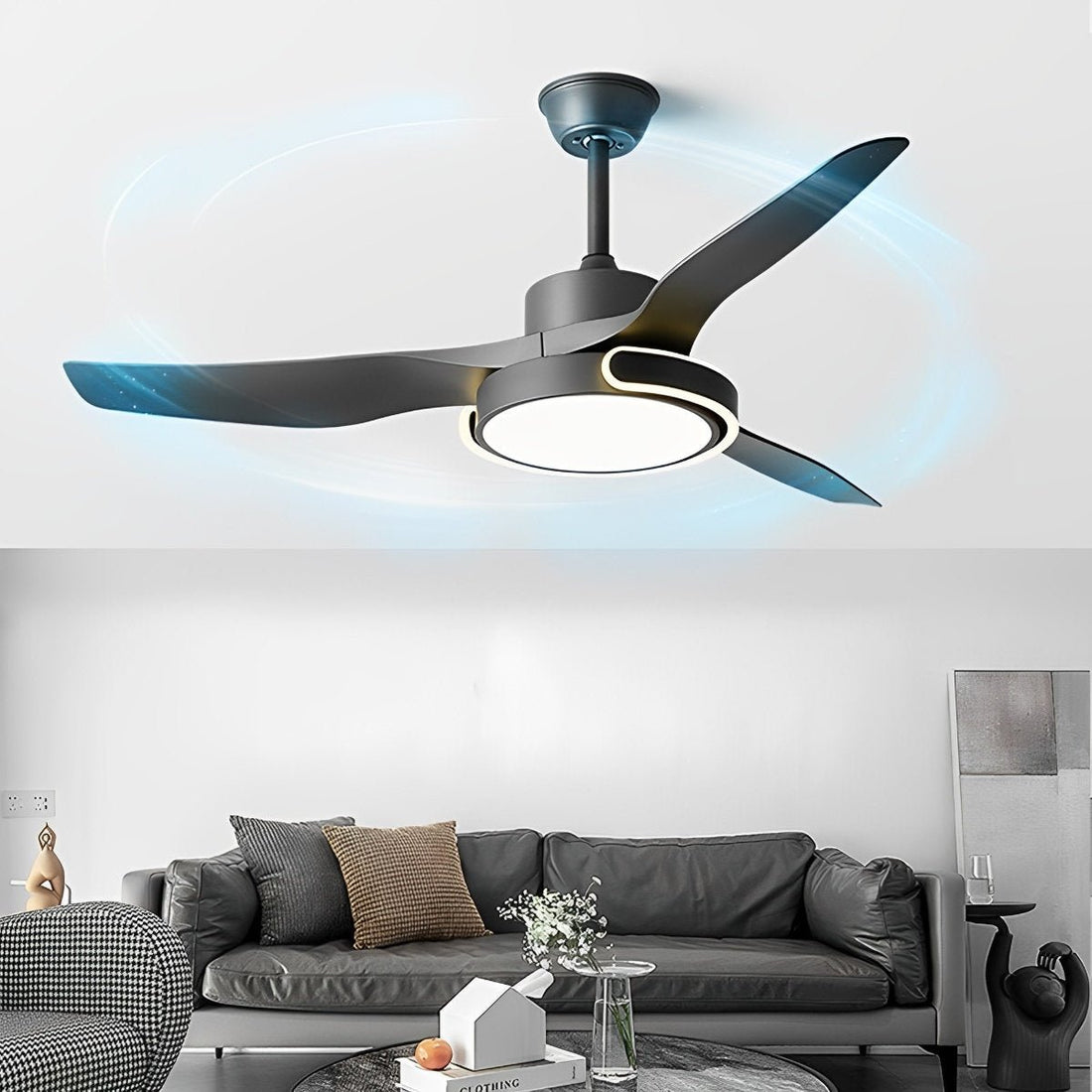 Ceiling Fan with Lights Remote Control Reversible - Flyachilles