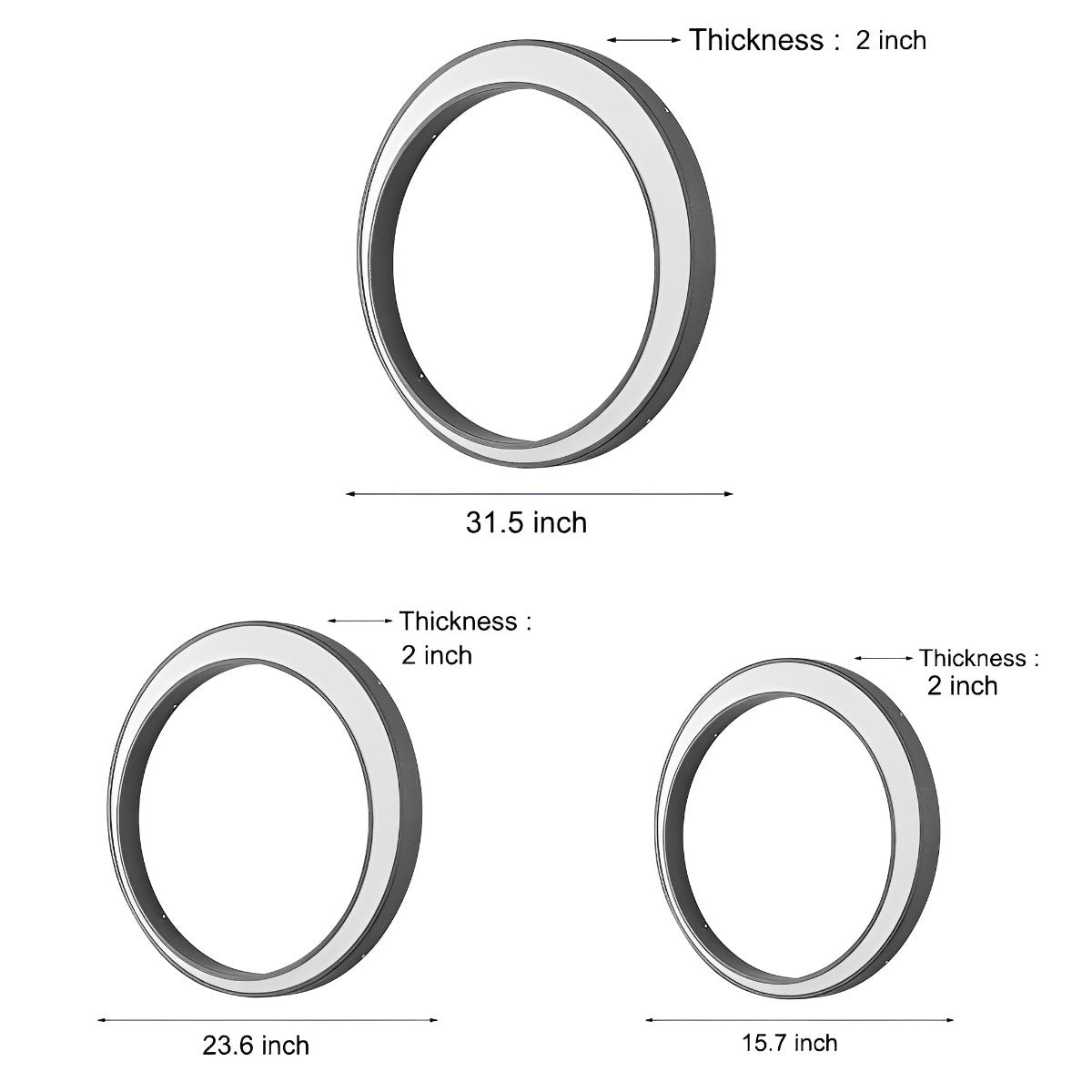 Circular Moon Led Waterproof Wall Light - Flyachilles