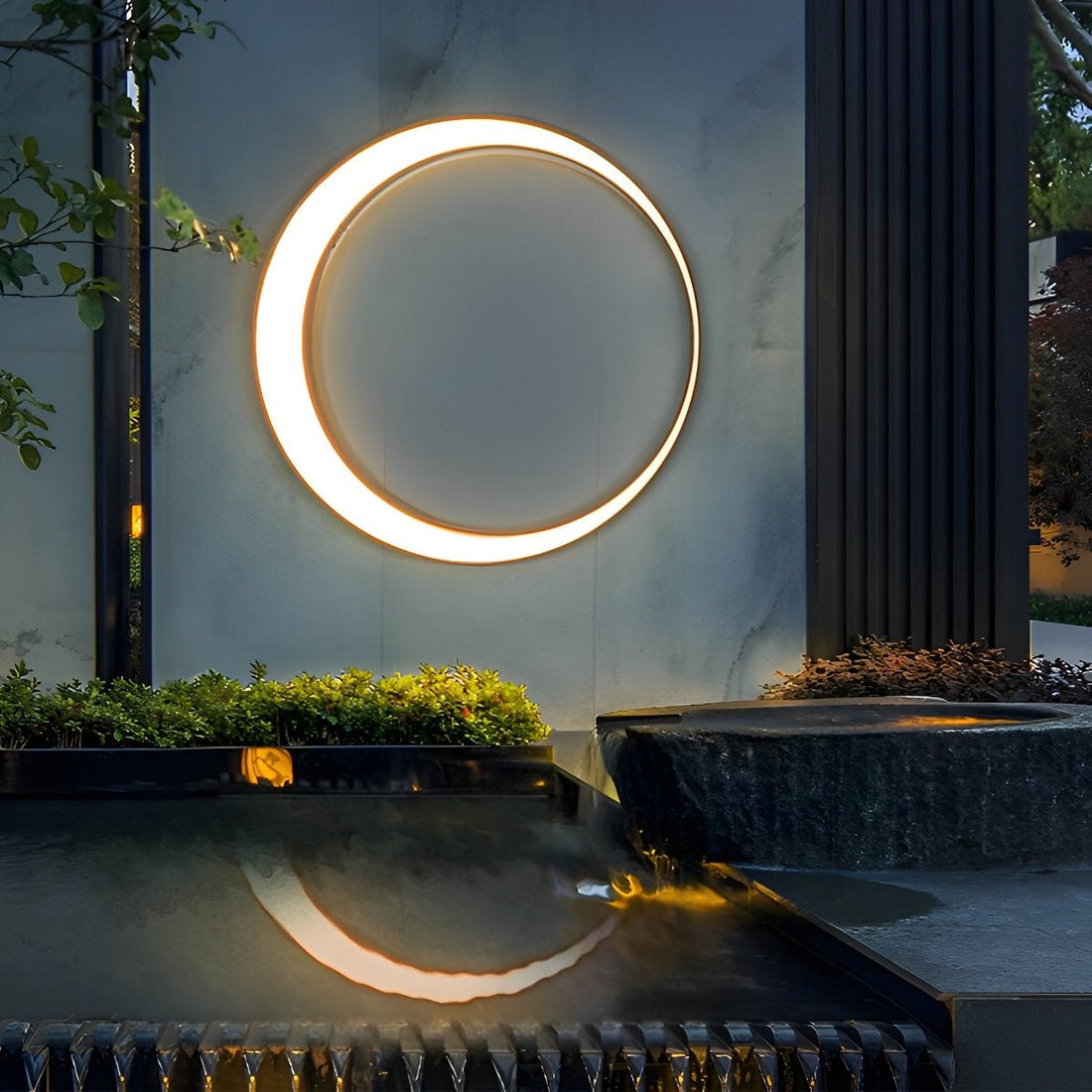 Circular Moon Led Waterproof Wall Light - Flyachilles