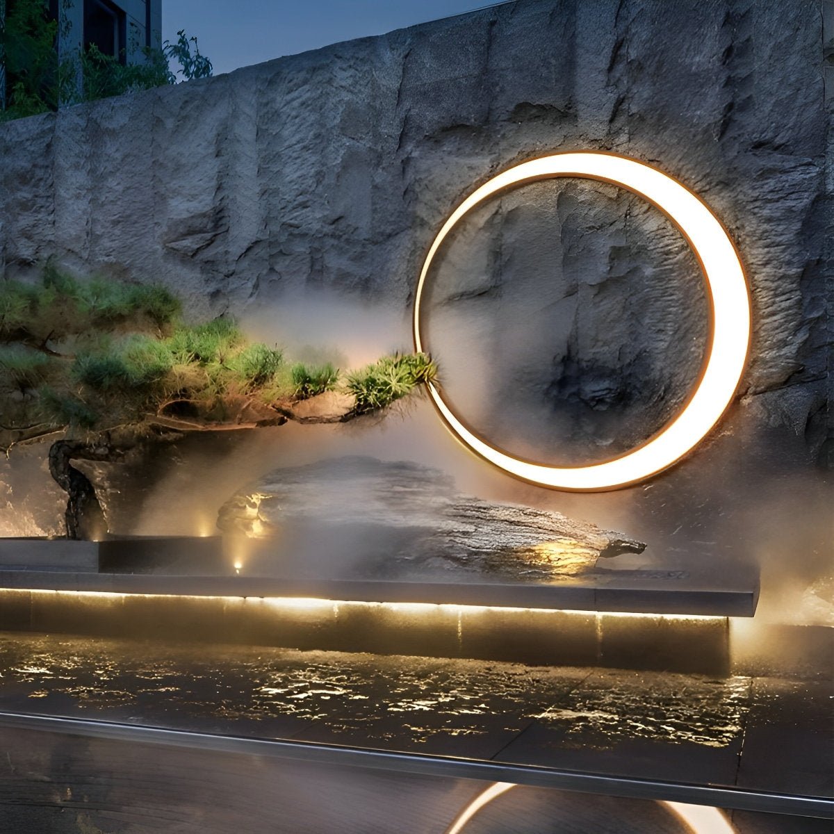 Circular Moon Led Waterproof Wall Light - Flyachilles