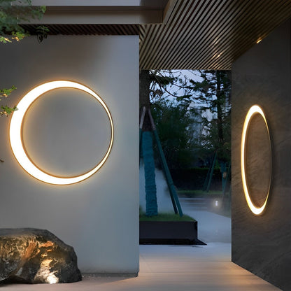 Circular Moon Led Waterproof Wall Light - Flyachilles