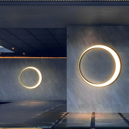 Circular Moon Led Waterproof Wall Light - Flyachilles