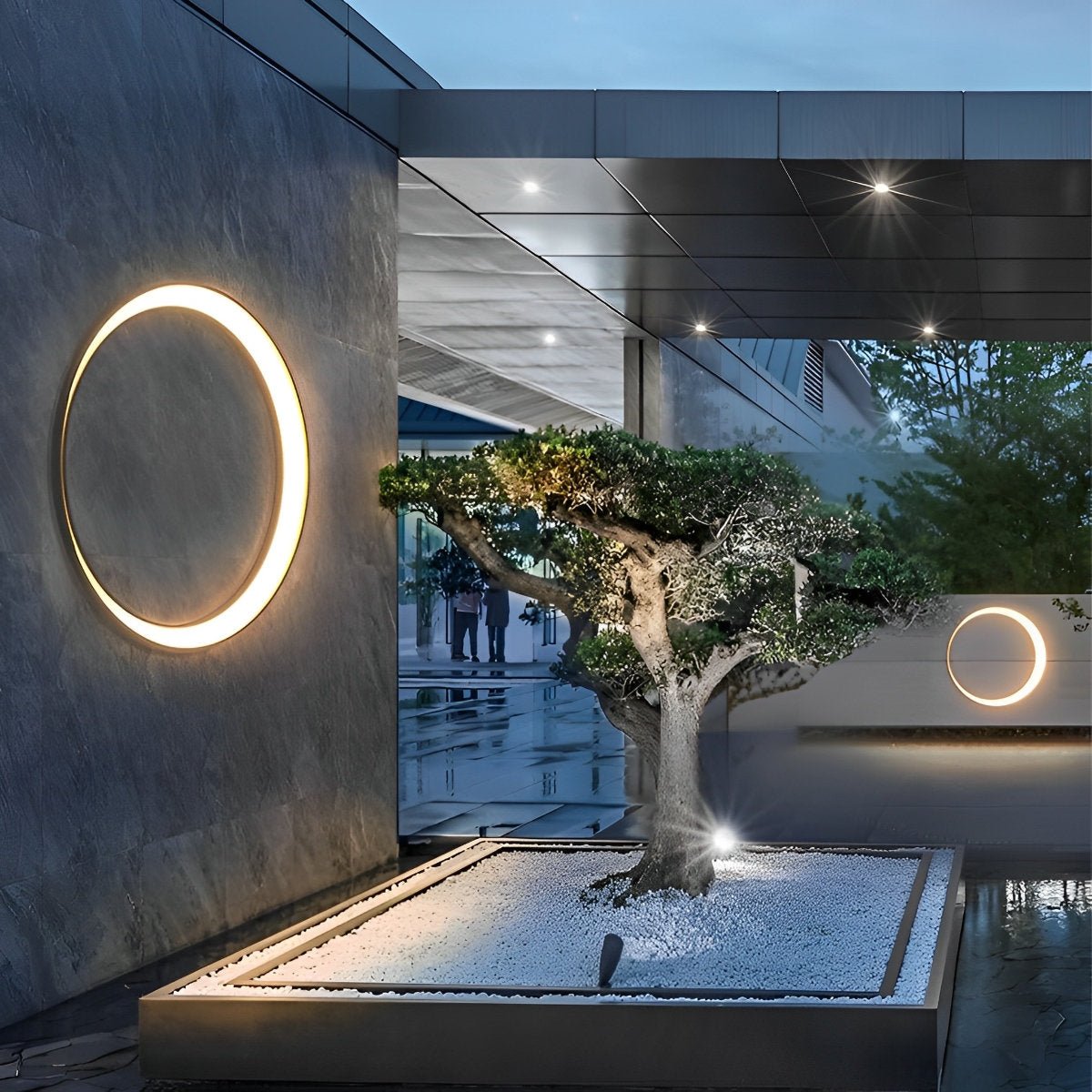 Circular Moon Led Waterproof Wall Light - Flyachilles