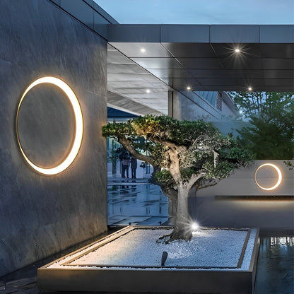 Circular Moon Led Waterproof Wall Light - Flyachilles