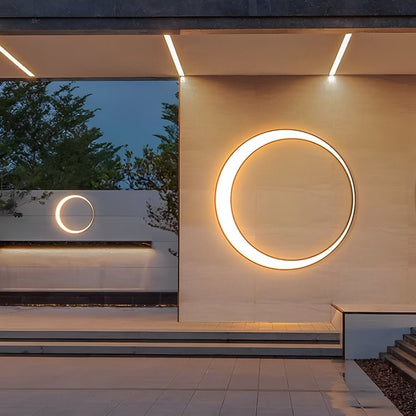 Circular Moon Led Waterproof Wall Light - Flyachilles