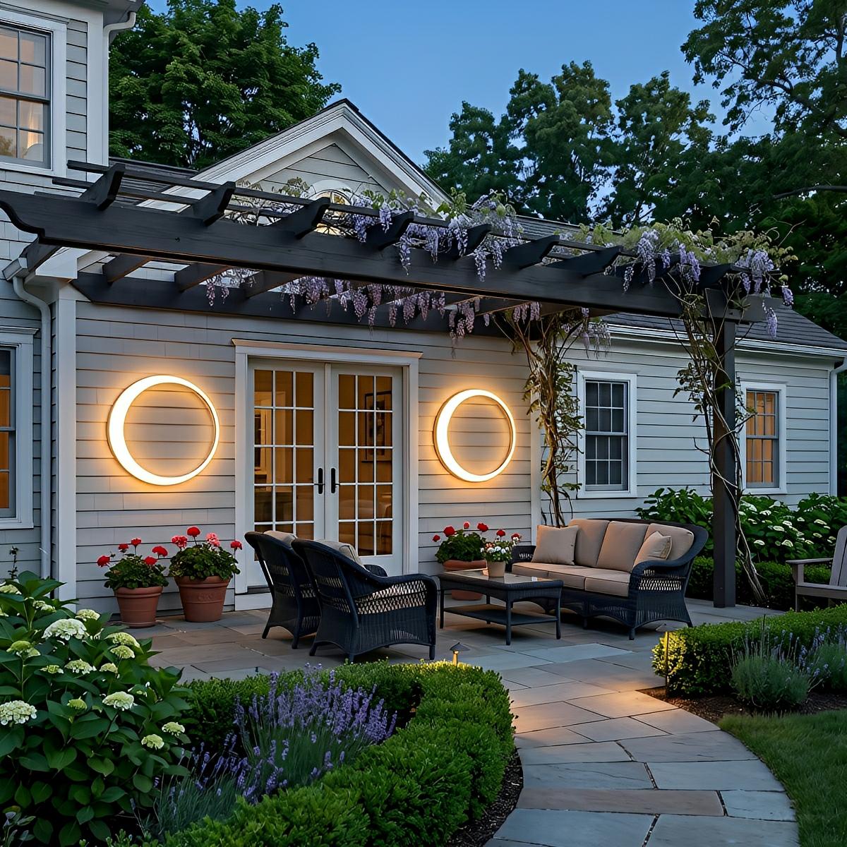 Circular Moon Led Waterproof Wall Light - Flyachilles