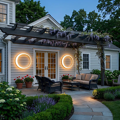 Circular Moon Led Waterproof Wall Light - Flyachilles