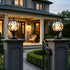 Classic Globe Glass Waterproof LED Outdoor Fence Post Light Pillar Light - Flyachilles