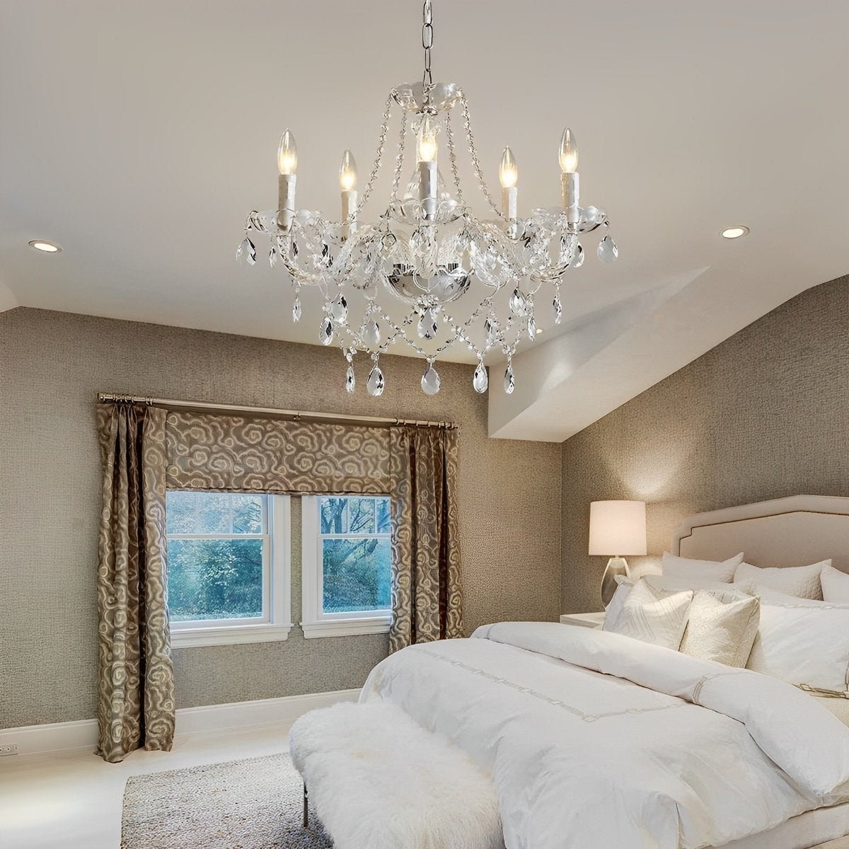 Classic Luxury Crystal Candle Chandelier Light - Main Image