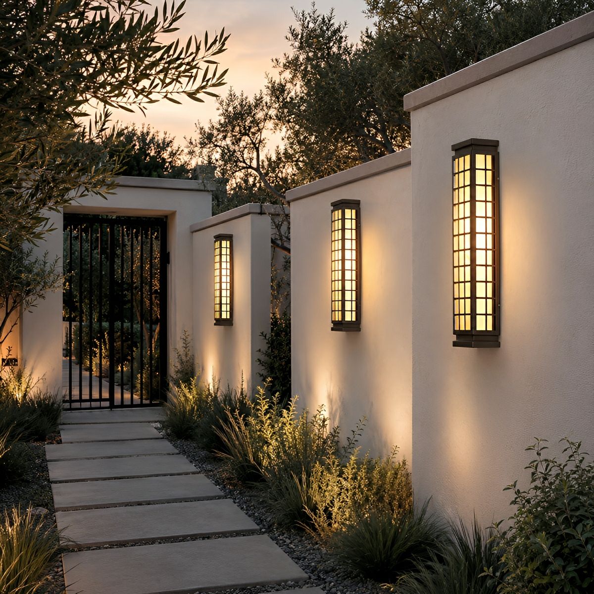 Classic Rectangular Waterproof Vintage Outdoor Wall Lights - Flyachilles
