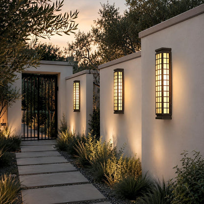 Classic Rectangular Waterproof Vintage Outdoor Wall Lights - Flyachilles