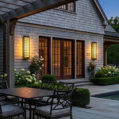 Classic Rectangular Waterproof Vintage Outdoor Wall Lights - Flyachilles