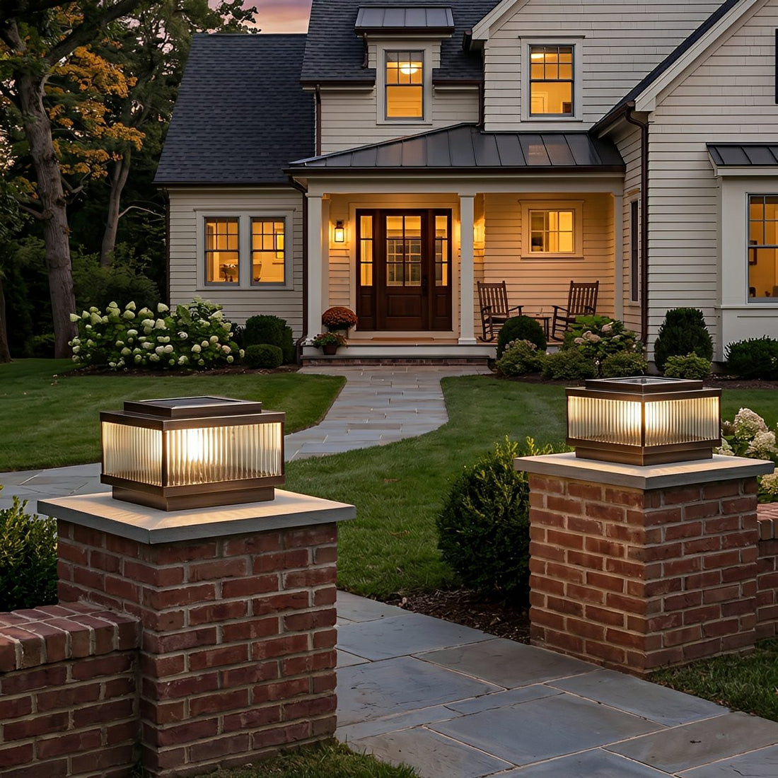 Classic Square Waterproof Outdoor Post Light Fence Pillar Lamp - Flyachilles