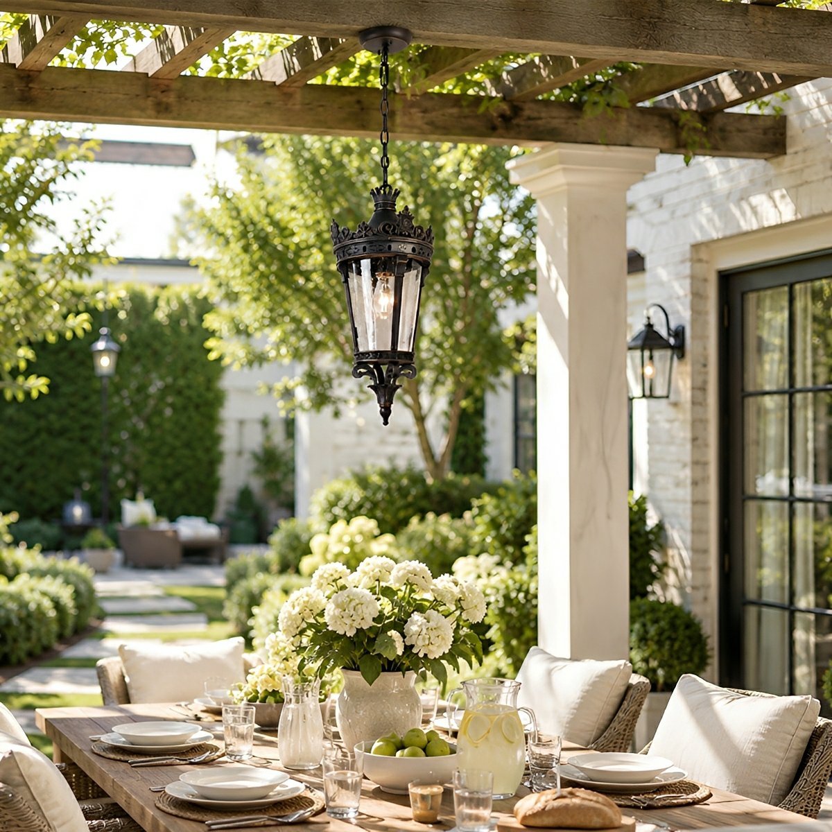 Classic Vintage European Lantern Outdoor Pendant Light - Flyachilles