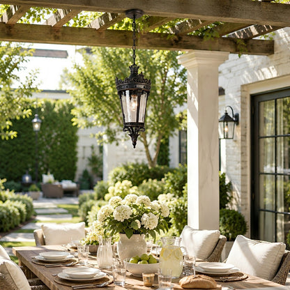 Classic Vintage European Lantern Outdoor Pendant Light - Flyachilles