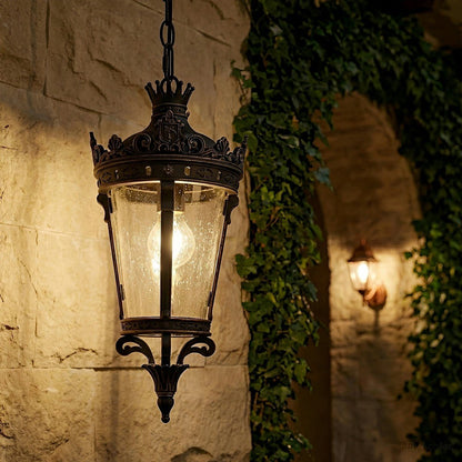 Classic Vintage European Lantern Outdoor Pendant Light - Flyachilles