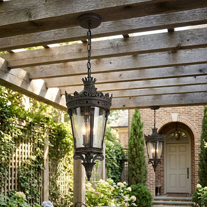 Classic Vintage European Lantern Outdoor Pendant Light - Flyachilles