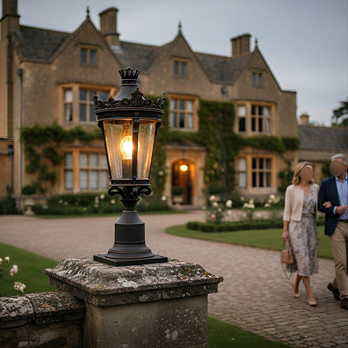 Classic Vintage European Lantern Outdoor Post Light - Flyachilles