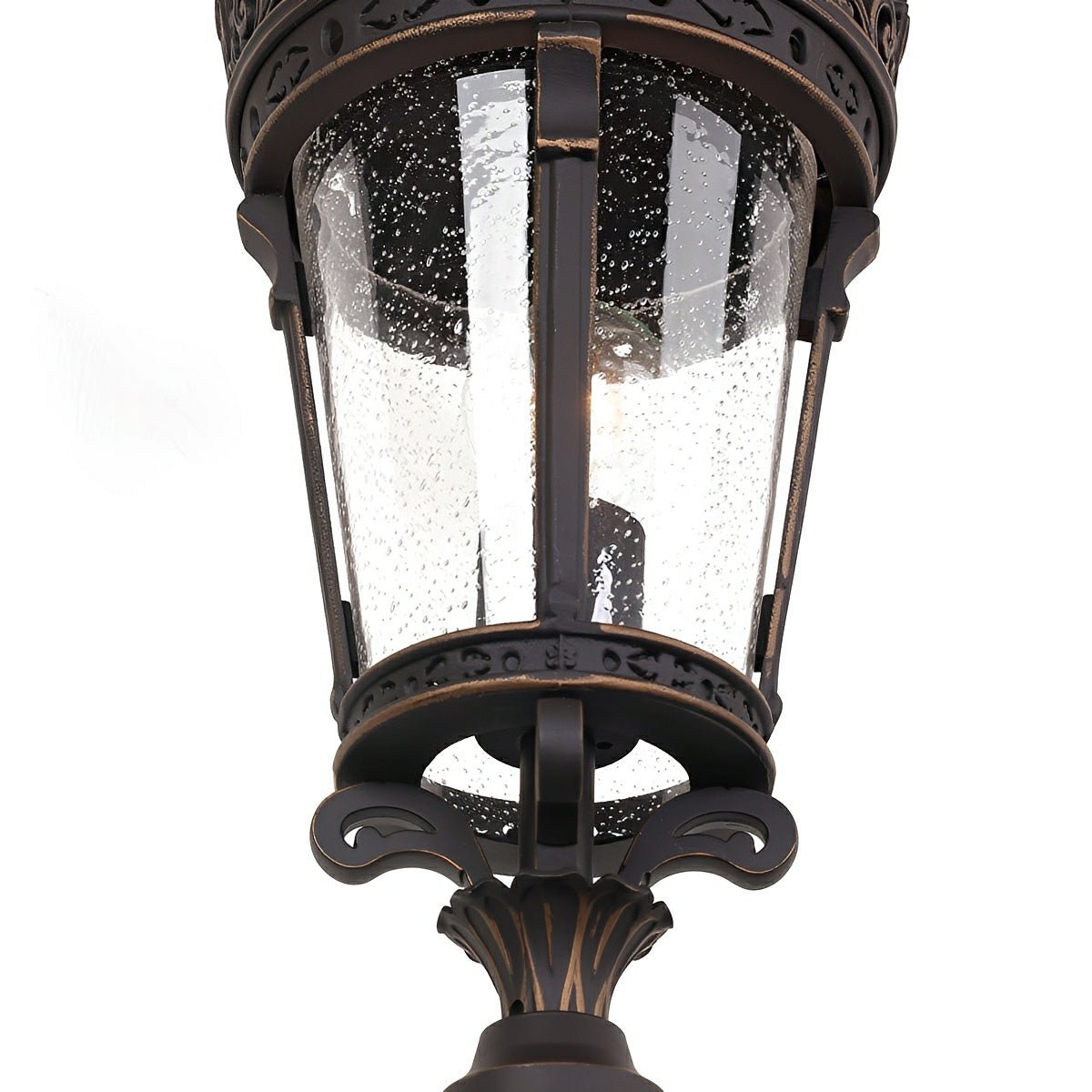 Classic Vintage European Lantern Pathway Bollard Light - Flyachilles