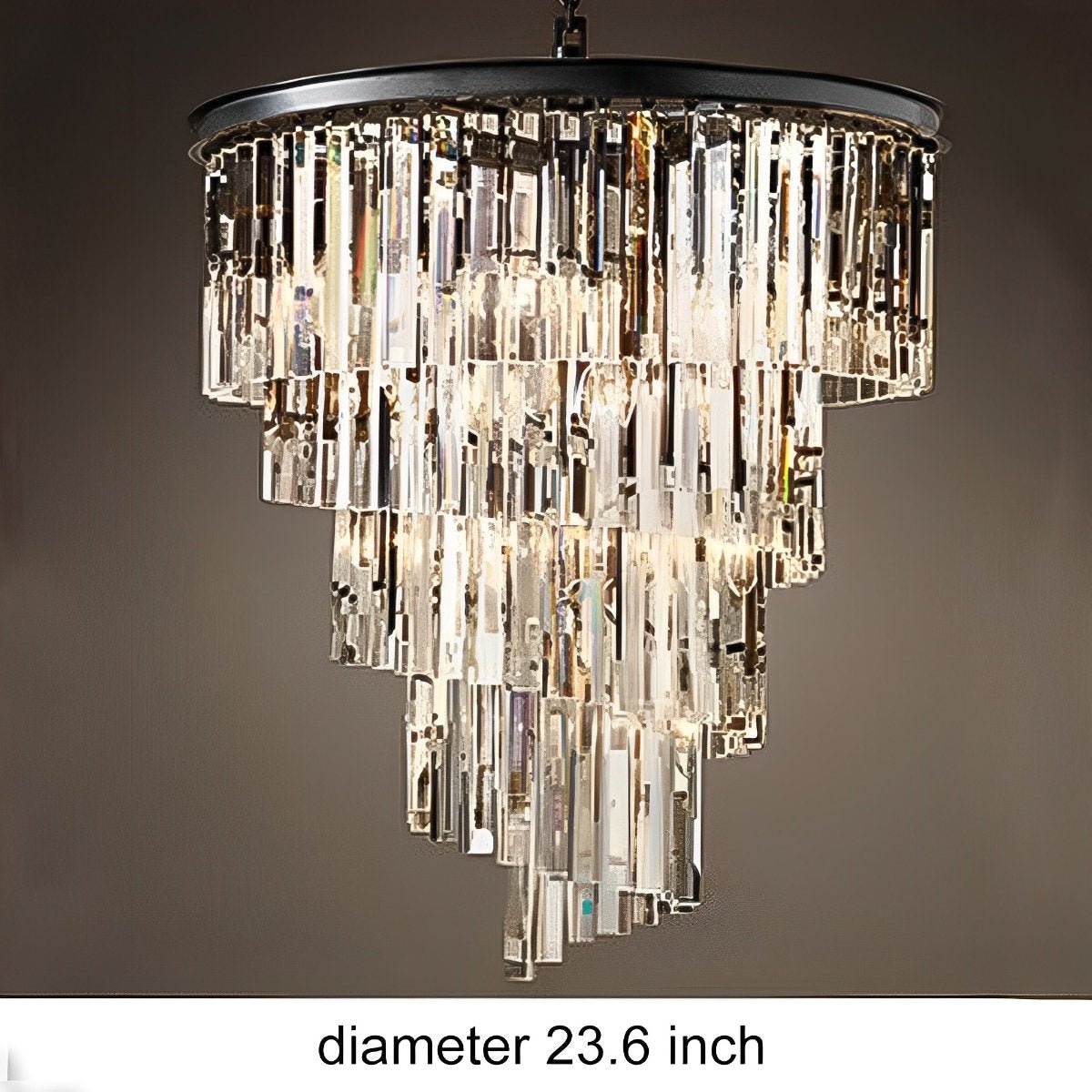 Classical Rustic Spiral Shining Crystal Chandelier - Flyachilles