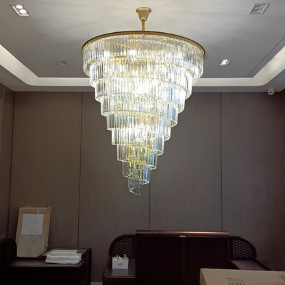 Classical Rustic Spiral Shining Crystal Chandelier - Flyachilles