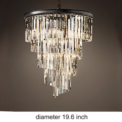 Classical Rustic Spiral Shining Crystal Chandelier - Flyachilles