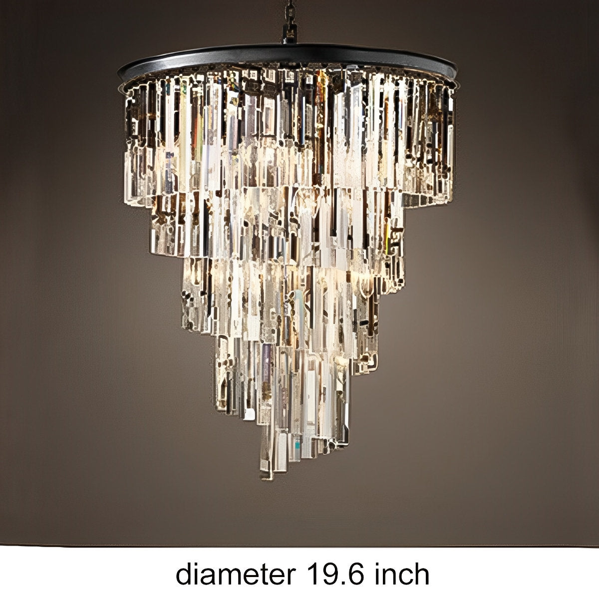Classical Rustic Spiral Shining Crystal Chandelier - Flyachilles