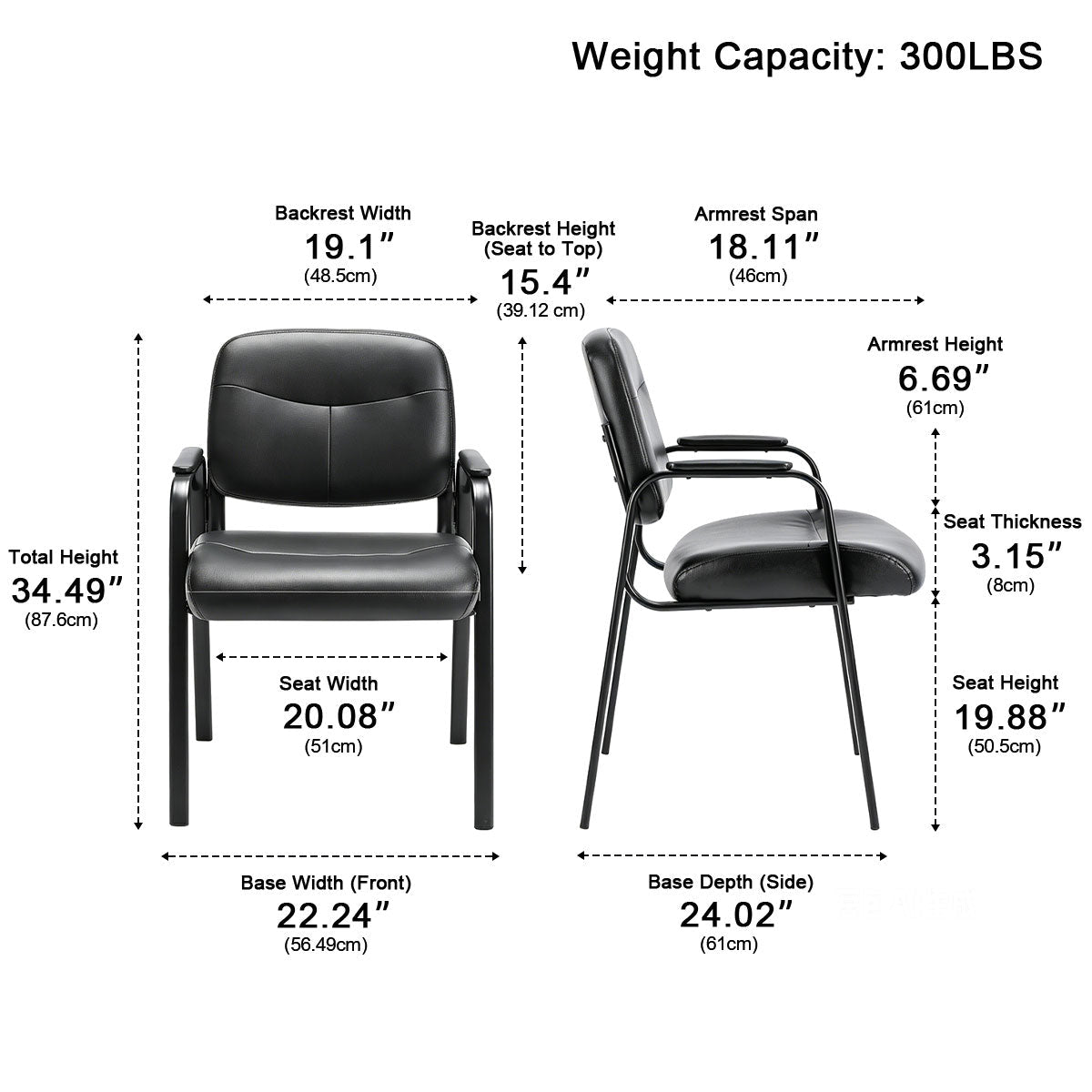 Conference Room Chairs with Padded Arms Office Chairs Guest Chairs - Flyachilles