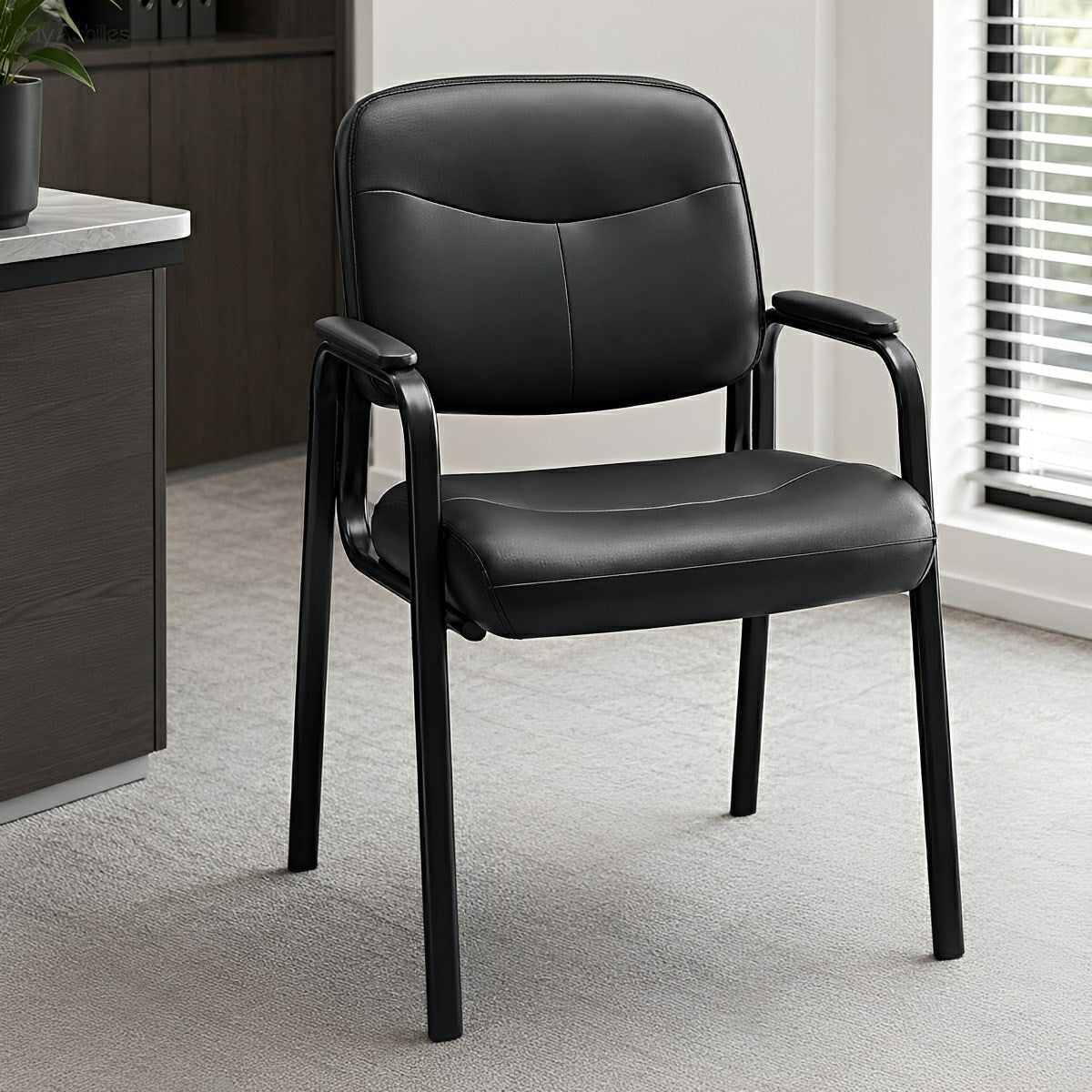 Conference Room Chairs with Padded Arms Office Chairs Guest Chairs - Flyachilles