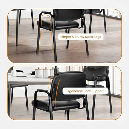 Conference Room Chairs with Padded Arms Office Chairs Guest Chairs - Flyachilles