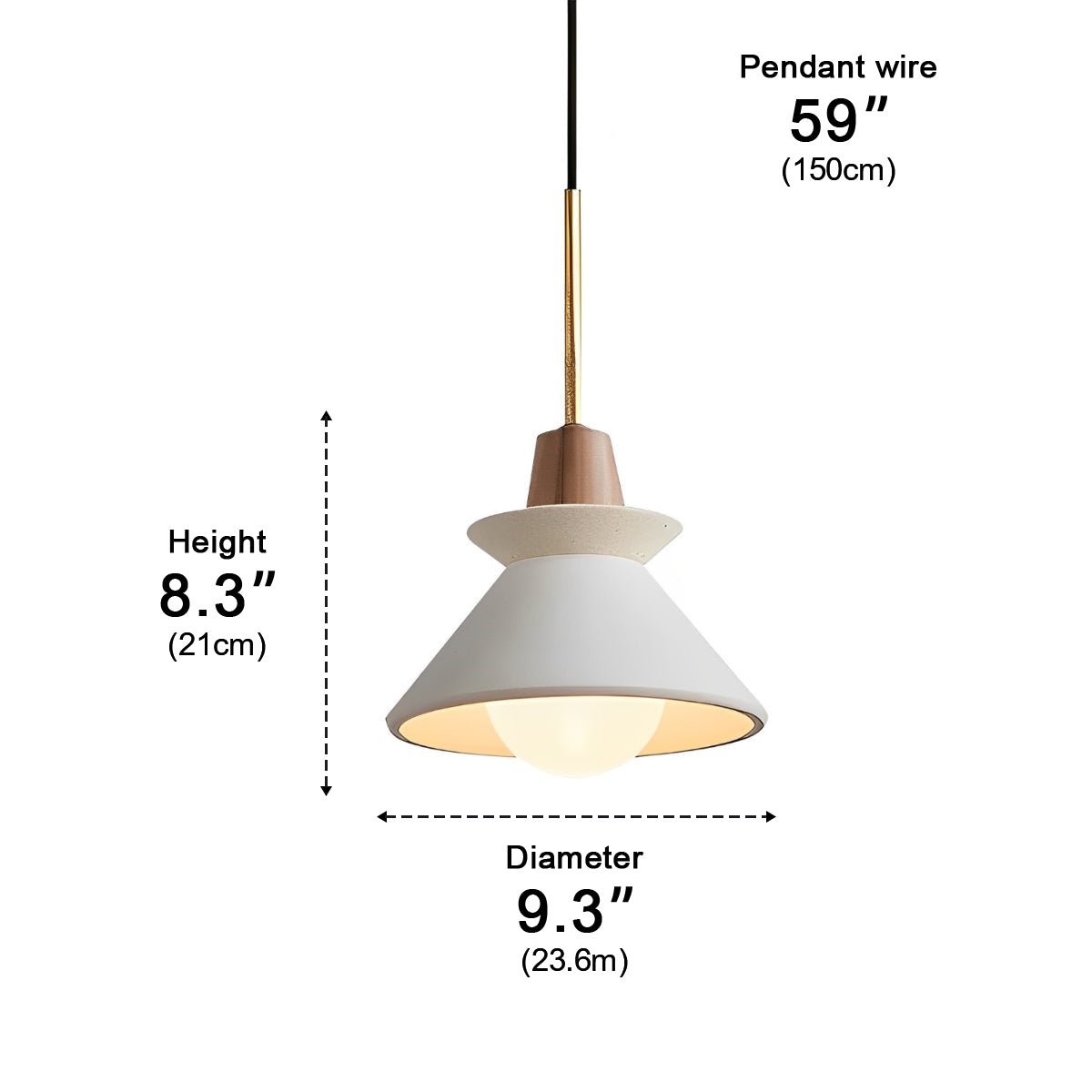 Creative Cement Wood White Chandelier Pendant - Flyachilles