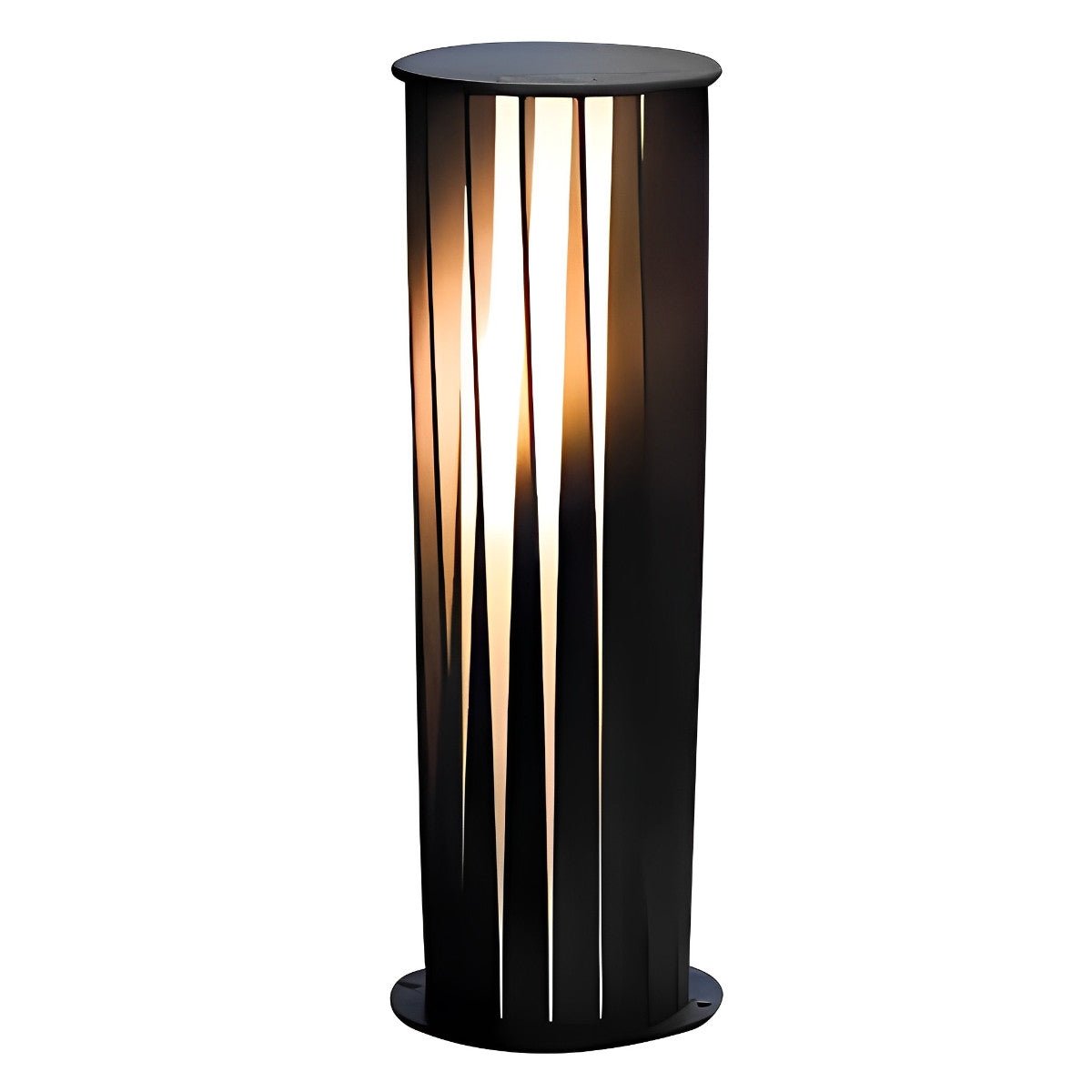 Creative Cylindrical LED Waterproof Black Modern Solar Pathway Light Walkway Floor Lamp - Flyachilles