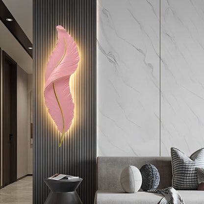 Creative Feathers LED White Luxury Modern Wall Sconce Lighting - Flyachilles