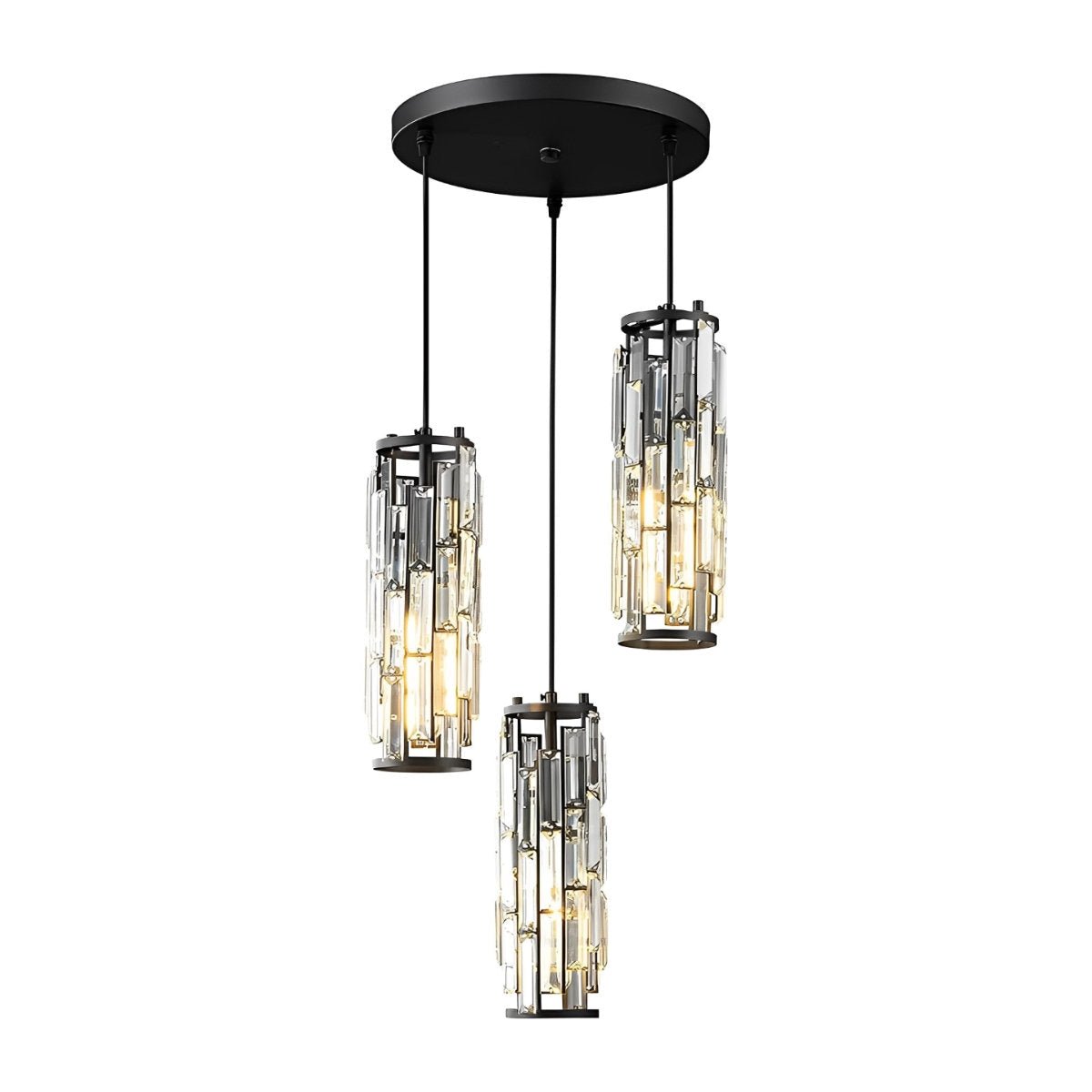 Creative Iron Crystal Glass Chandelier Pendant Lights Ceiling Lamp - Flyachilles