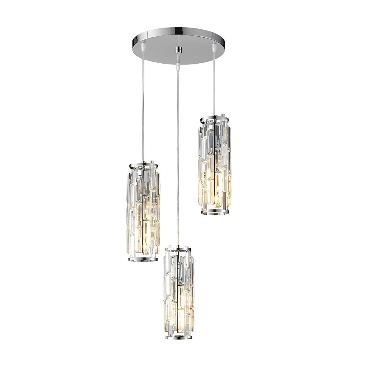 Creative Iron Crystal Glass Chandelier Pendant Lights Ceiling Lamp - Flyachilles