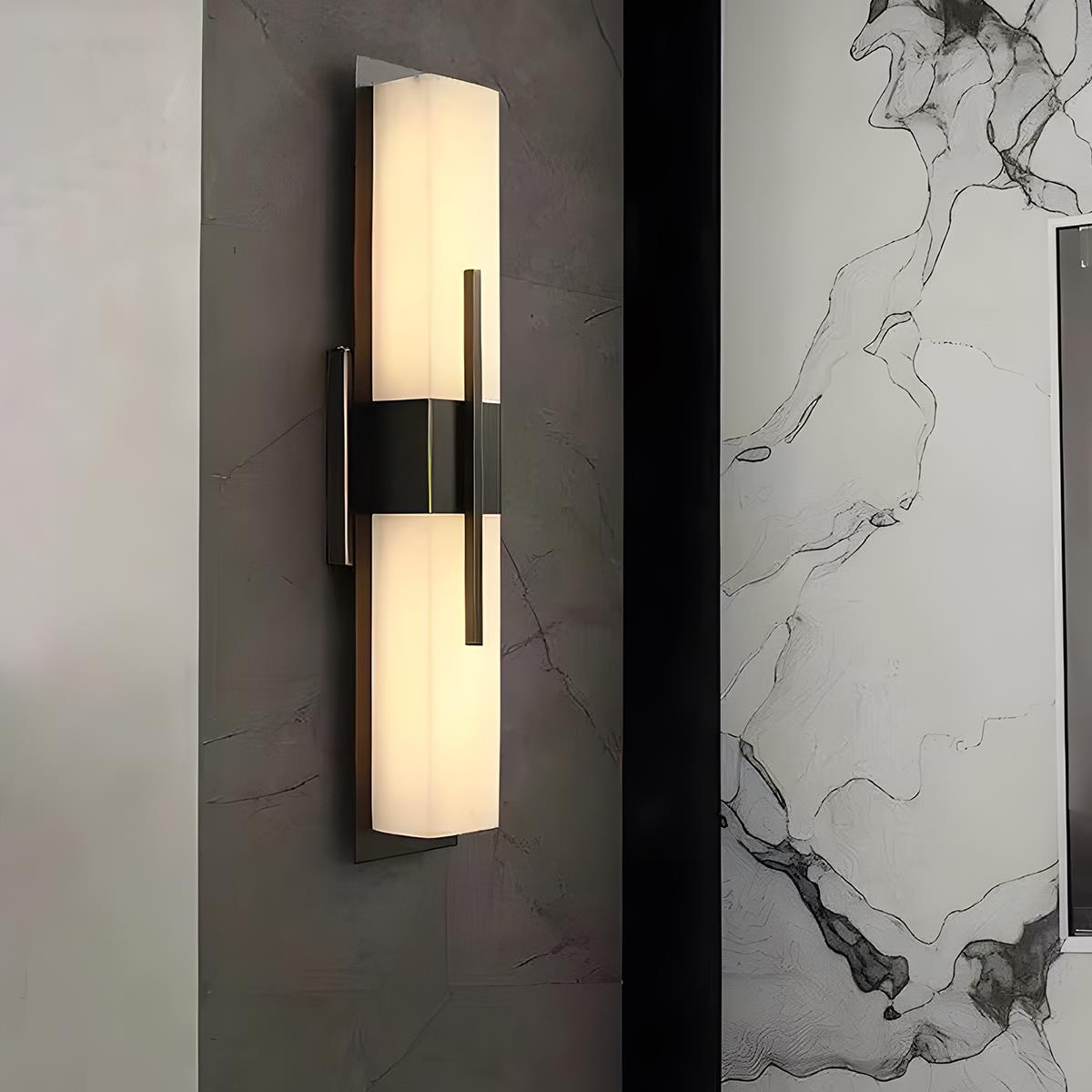 Creative Rectangular LED Waterproof Black Modern Outdoor Wall Lamp Sconec Light - Flyachilles