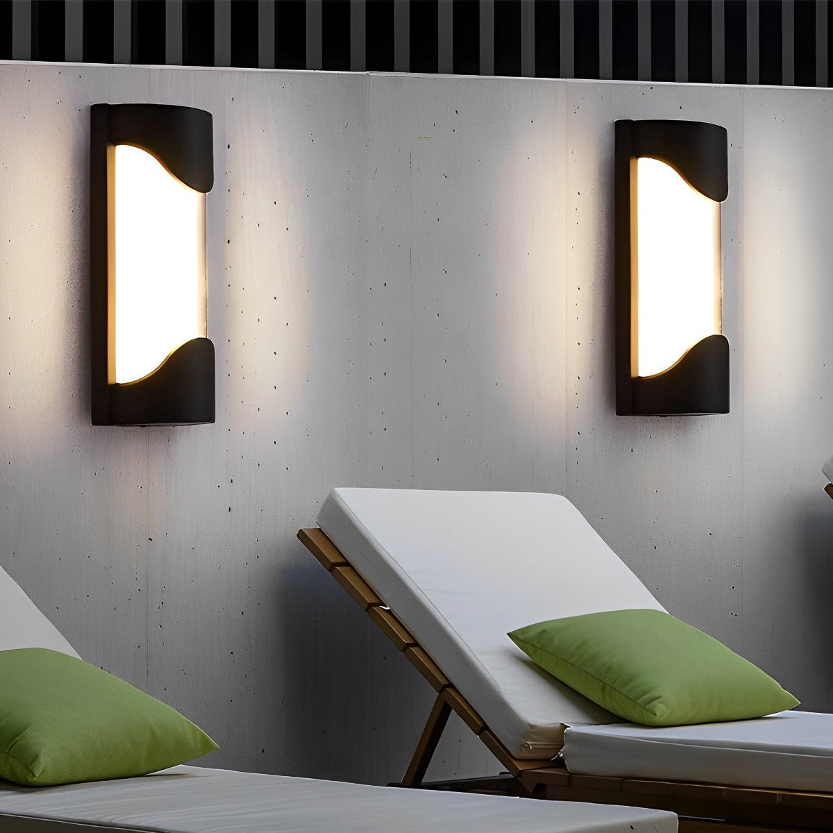 Creative Waterproof LED Black Modern Outdoor Wall Lamp Exterior Lights Wall Sconce - Flyachilles