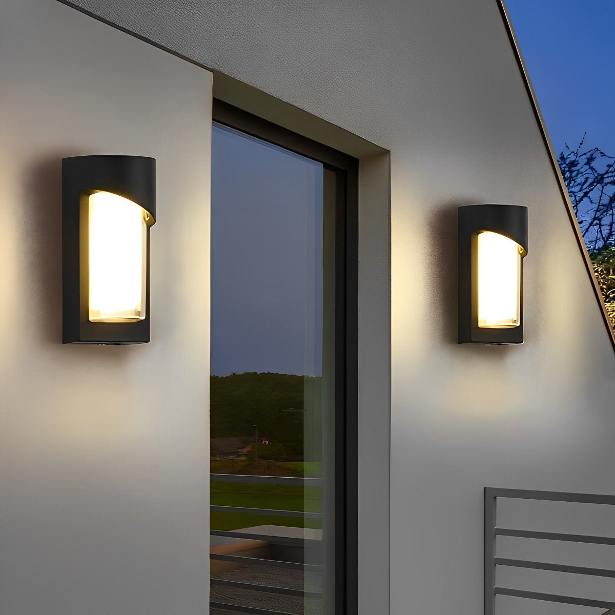 Creative Waterproof LED Black Modern Outdoor Wall Lamp Exterior Lights Wall Sconce - Flyachilles