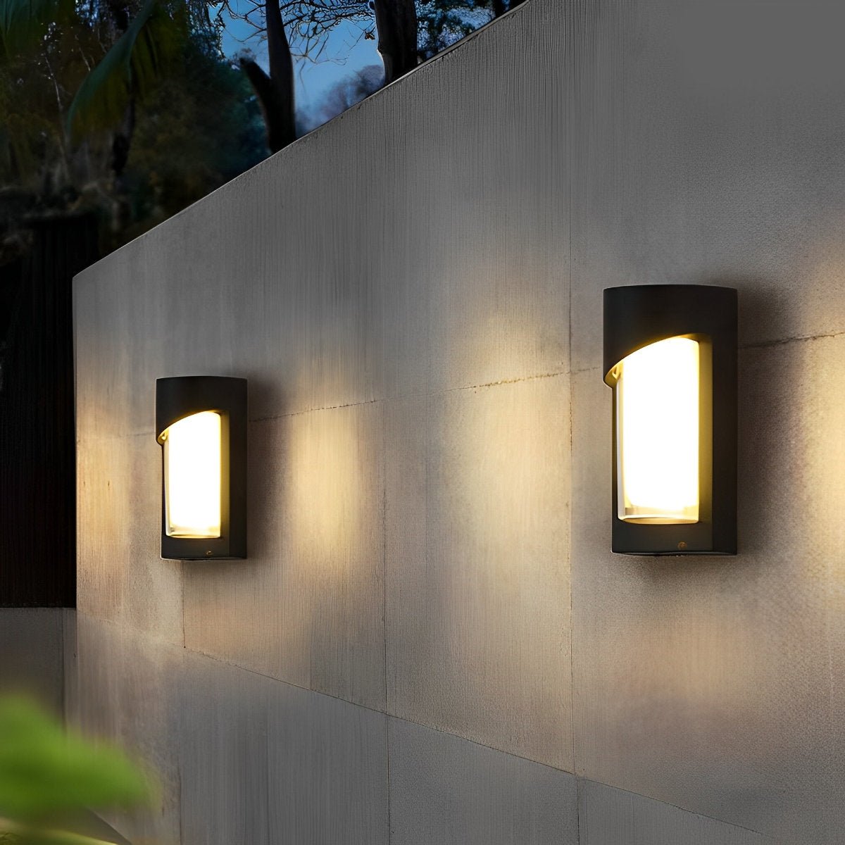 Creative Waterproof LED Black Modern Outdoor Wall Lamp Exterior Lights Wall Sconce - Flyachilles